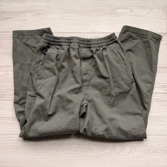 green-grey carhartt wip flint pants - size medium - Picture 2 of 4
